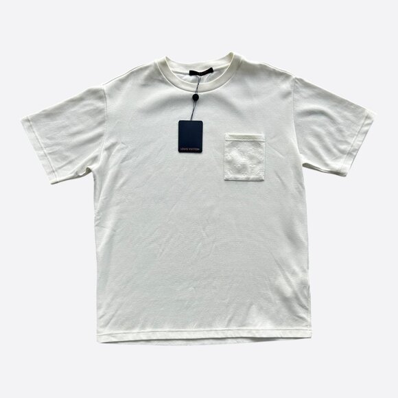 Louis Vuitton White Monogram Pocket T-Shirt